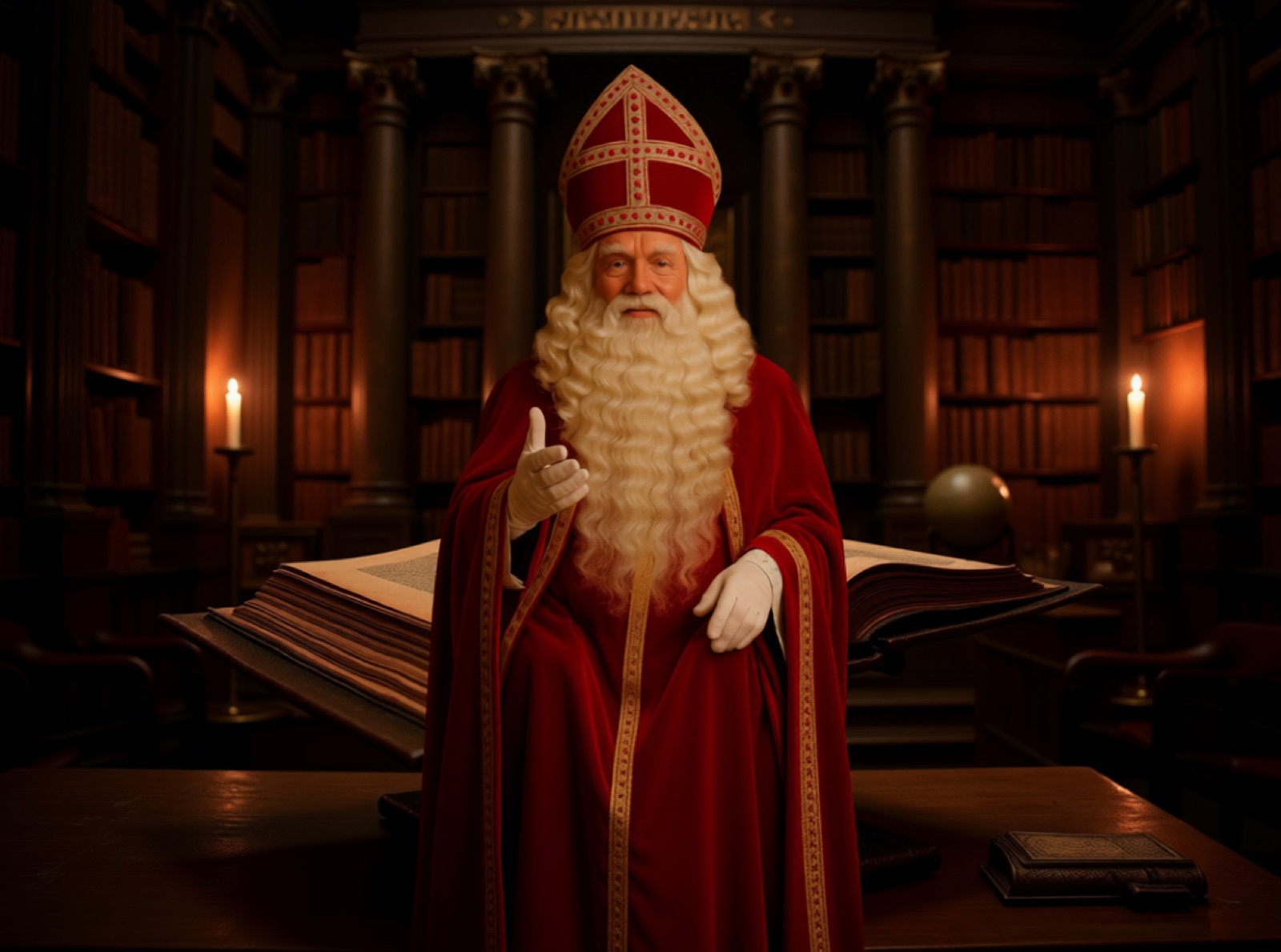 De Sint betrapt in het paleis